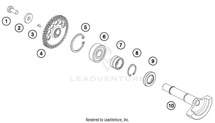 Balancer Shaft TE 250i ENGINE - 2019 Schematic