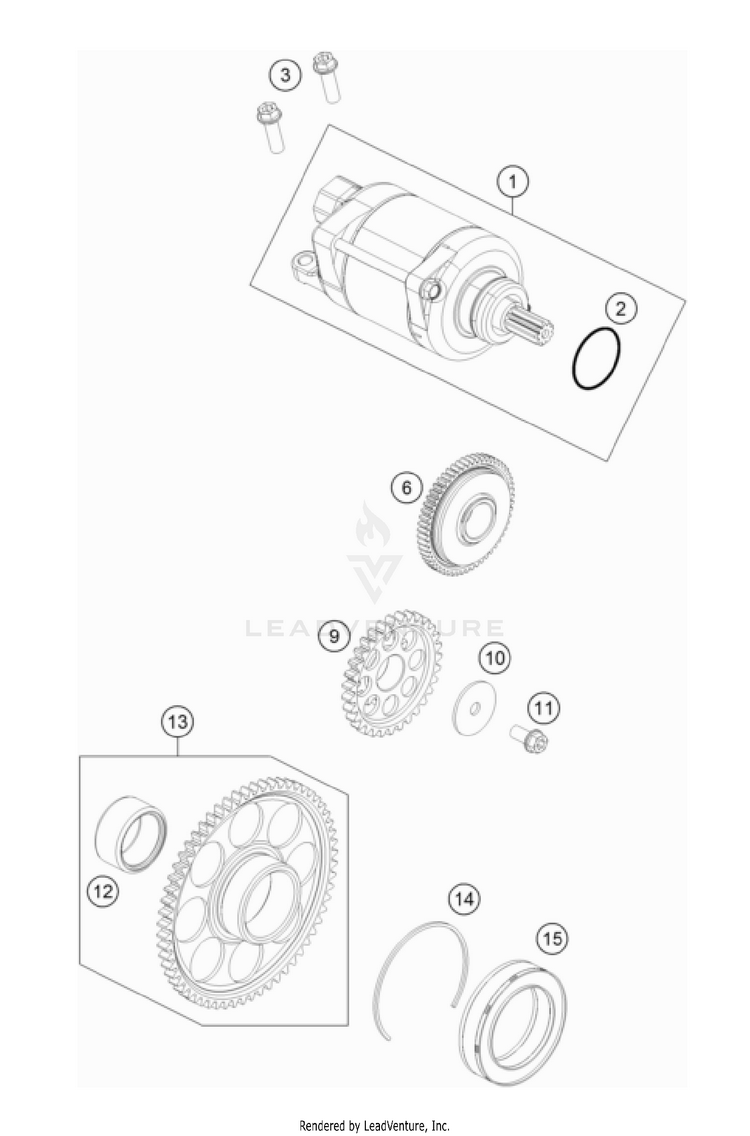 Electric Starter FX 350 Engine - 2022 Schematic