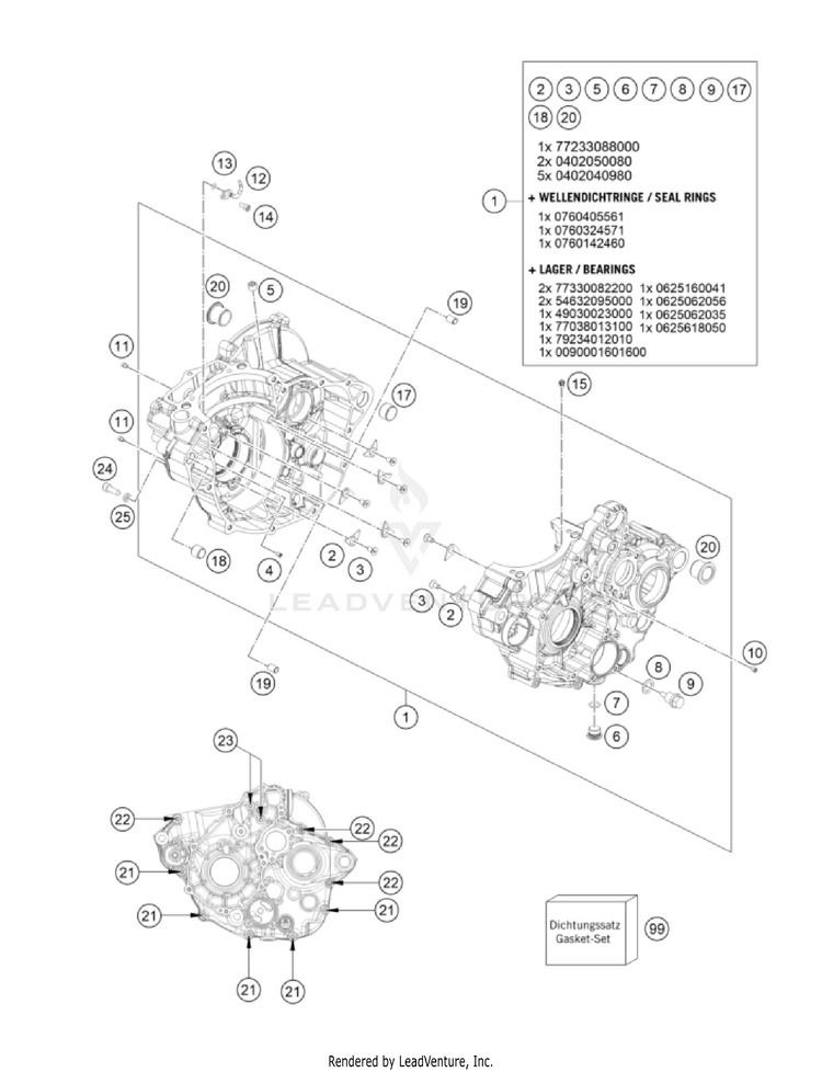 Engine Case FC 250 Engine - 2022 Schematic