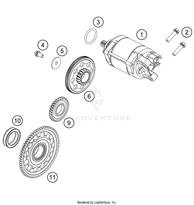 Electric Starter FC 450 Engine - 2021 Schematic