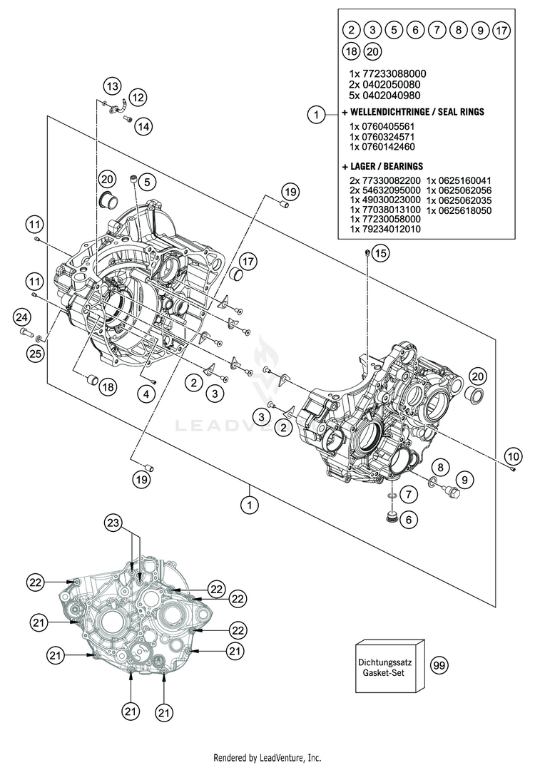 Engine Case FC 350 ENGINE - 2020 Schematic