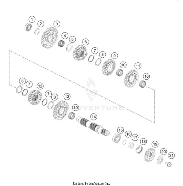 Transmission Ii - Countershaft 901 Norden Engine - 2022 Schematic