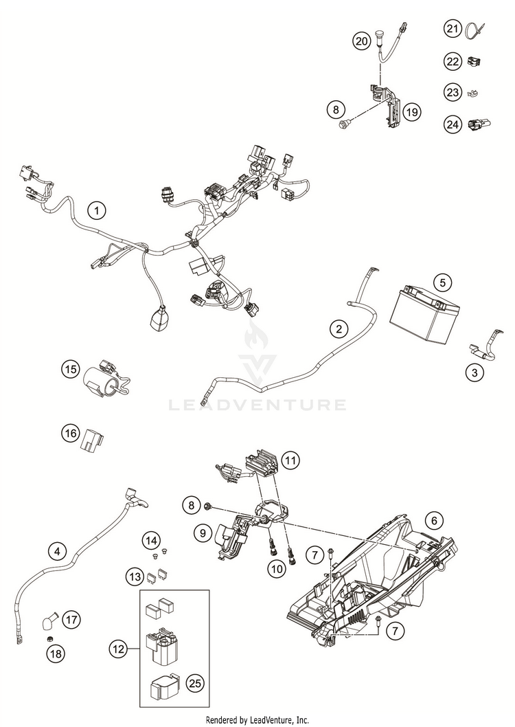 Wiring Harness FC 350 CHASSIS - 2019 Schematic