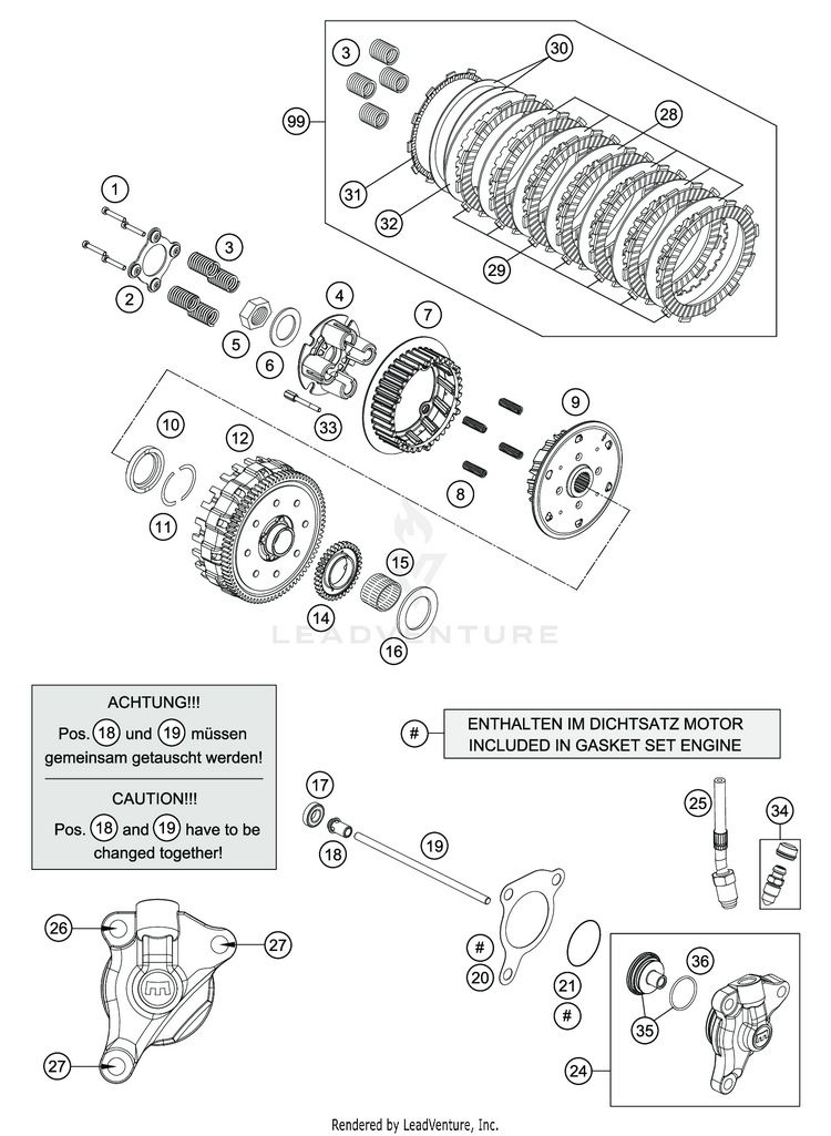 Clutch VITPILEN 701 ENGINE - 2020 Schematic