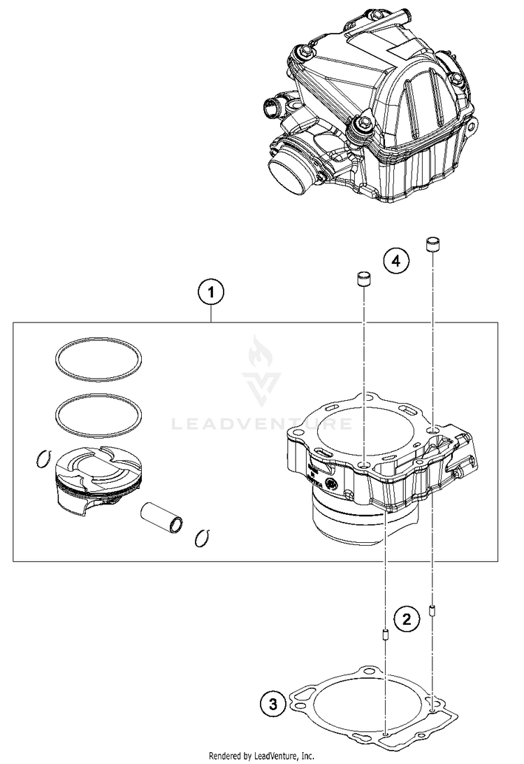 Cylinder FC 450 ENGINE - 2016 Schematic