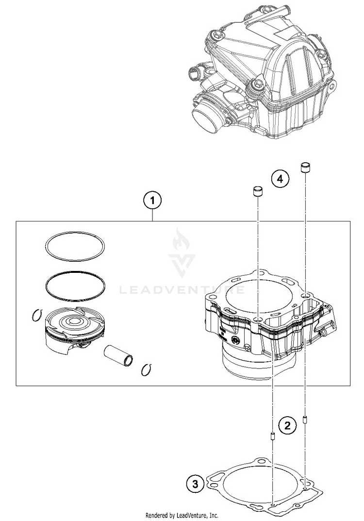 Cylinder FE 501 ENGINE - 2019 Schematic