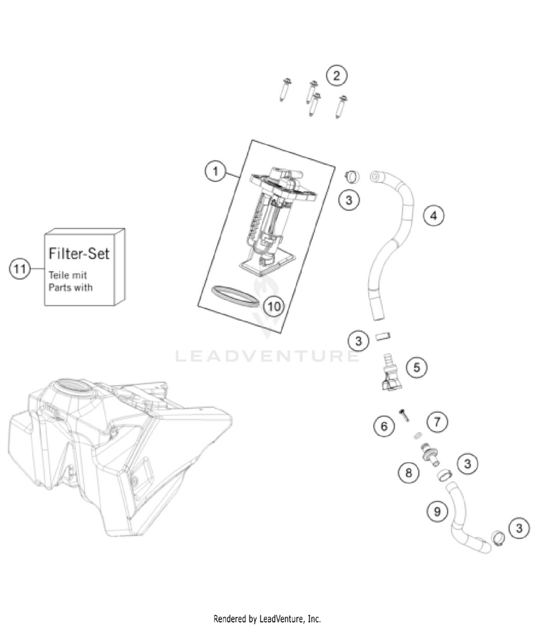 Fuel Pump FC 450 ROCKSTAR EDITION US CHASSIS - 2023 Schematic