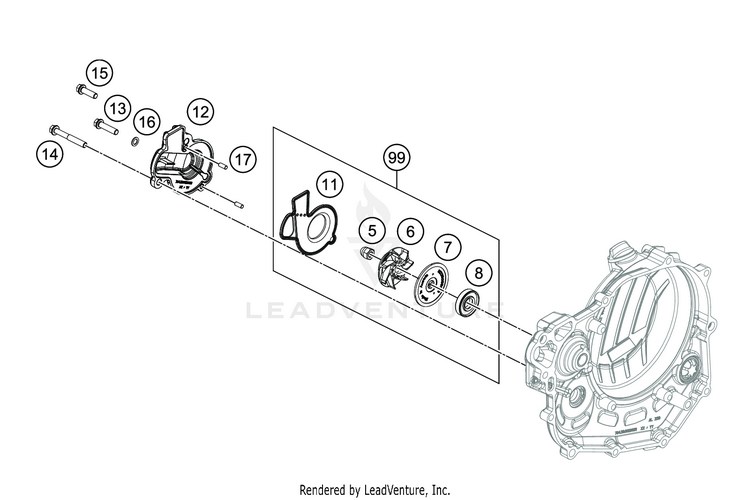 Water Pump FC 450 ENGINE - 2020 Schematic