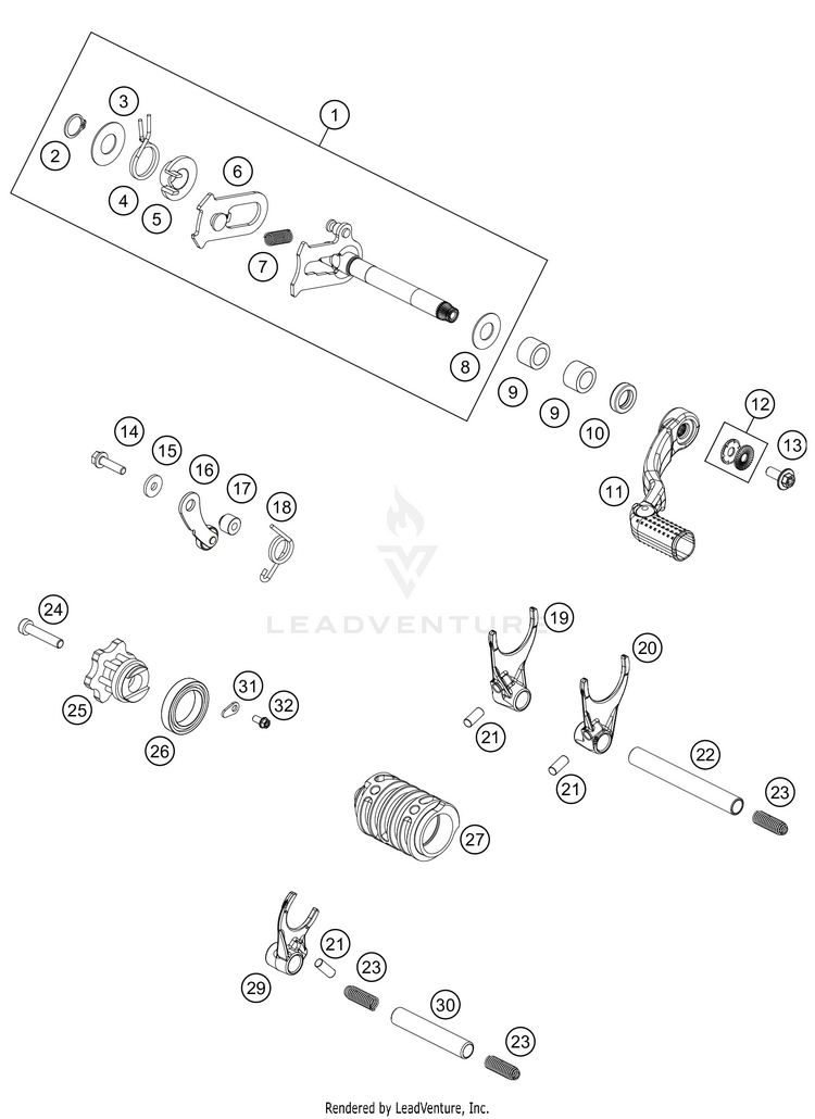 Shifting Mechanism Schematic