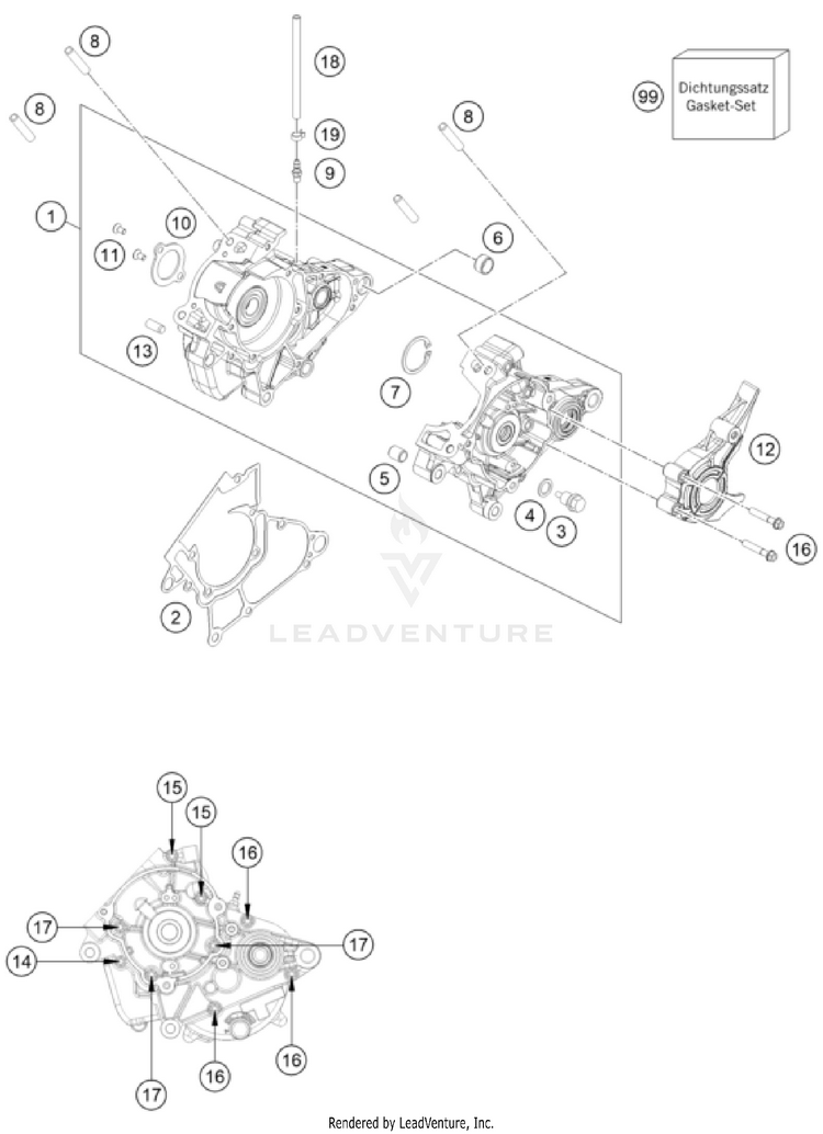 Engine Case TC 50 ENGINE - 2025 Schematic