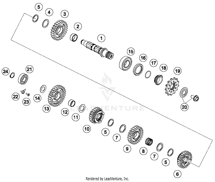 Transmission Ii - Countershaft FC 350 ENGINE - 2018 Schematic
