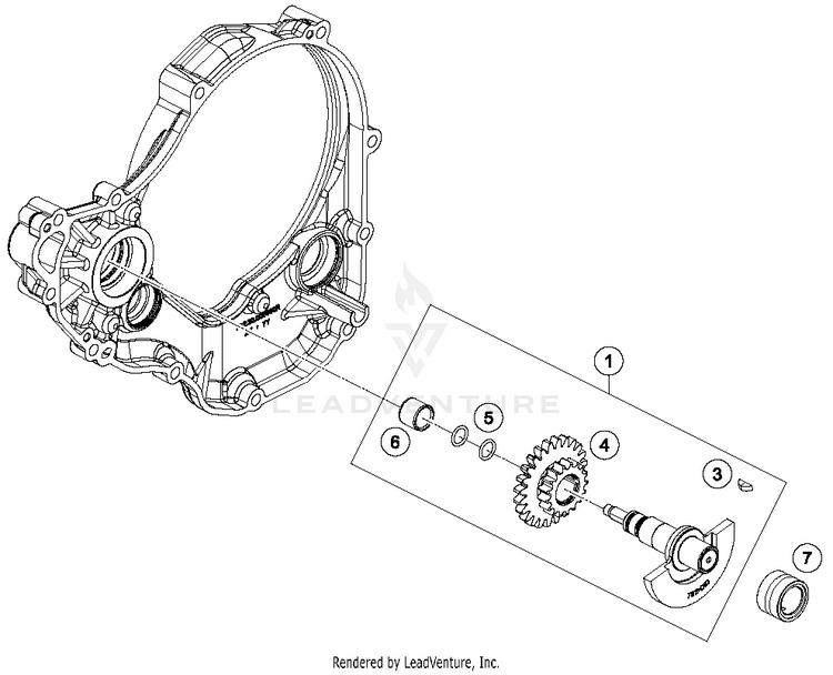 Balancer Shaft FC 350 ENGINE - 2018 Schematic