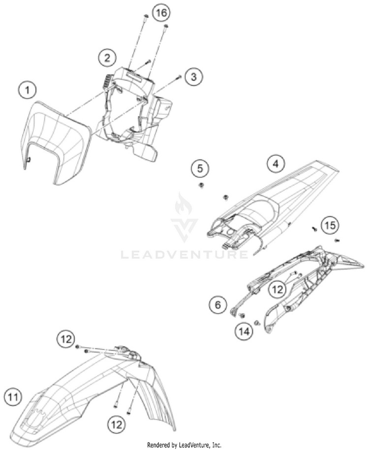Mask, Fenders FE 450 US CHASSIS - 2026 Schematic