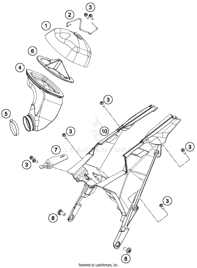 Air Filter TC 65 CHASSIS - 2018 Schematic