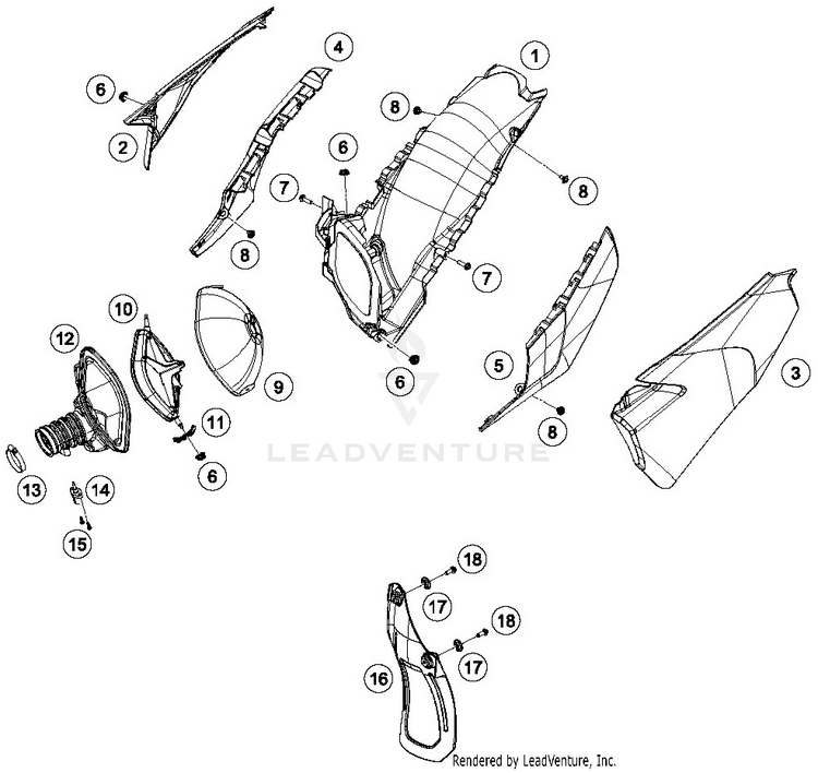 Air Filter FC 250 CHASSIS - 2019 Schematic