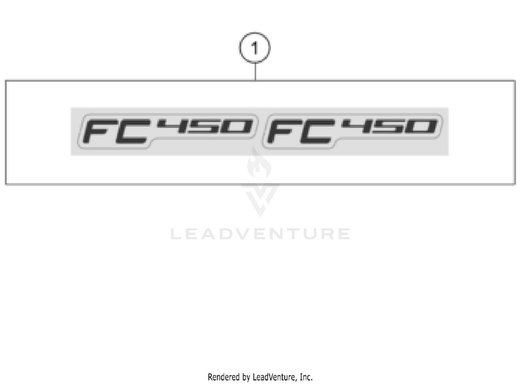 Decal FC 450 CHASSIS - 2024 Schematic