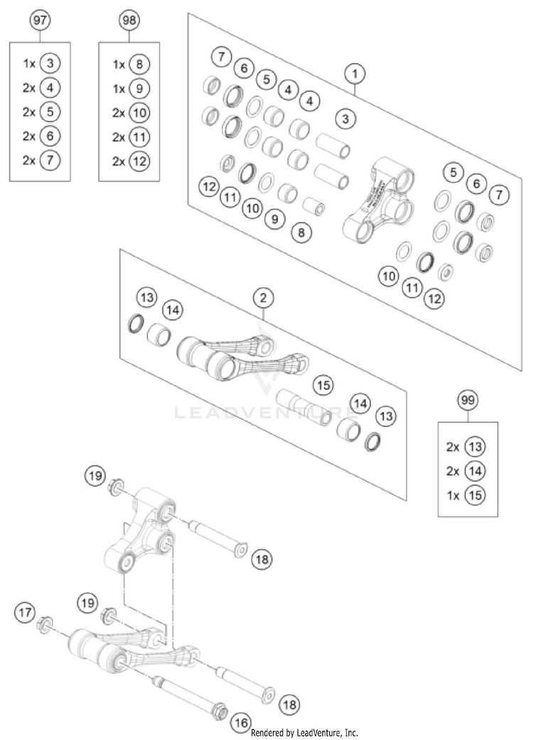 Pro Lever Linking FX 350 CHASSIS - 2025 Schematic