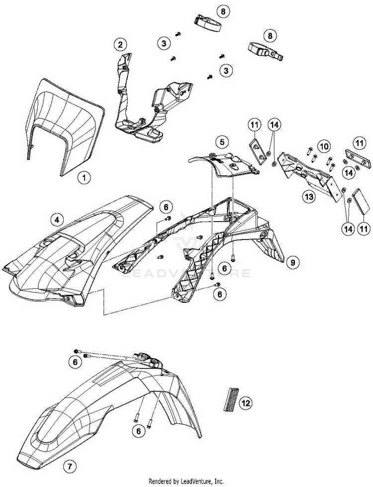 Mask, Fenders FE 250 CHASSIS - 2019 Schematic