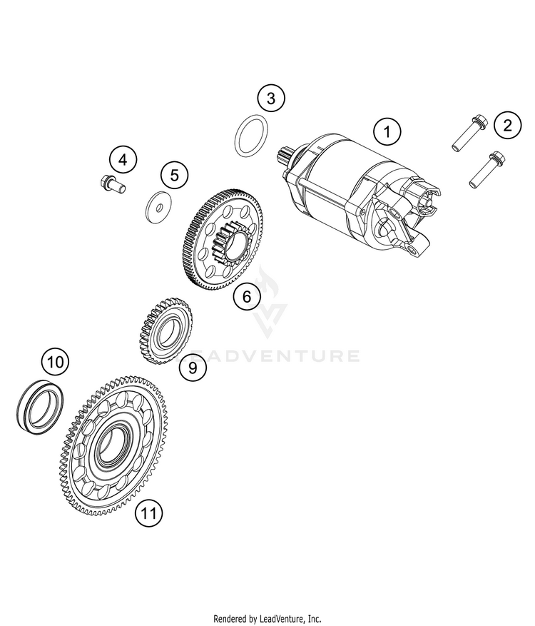 Electric Starter FE 501s Engine - 2021 Schematic