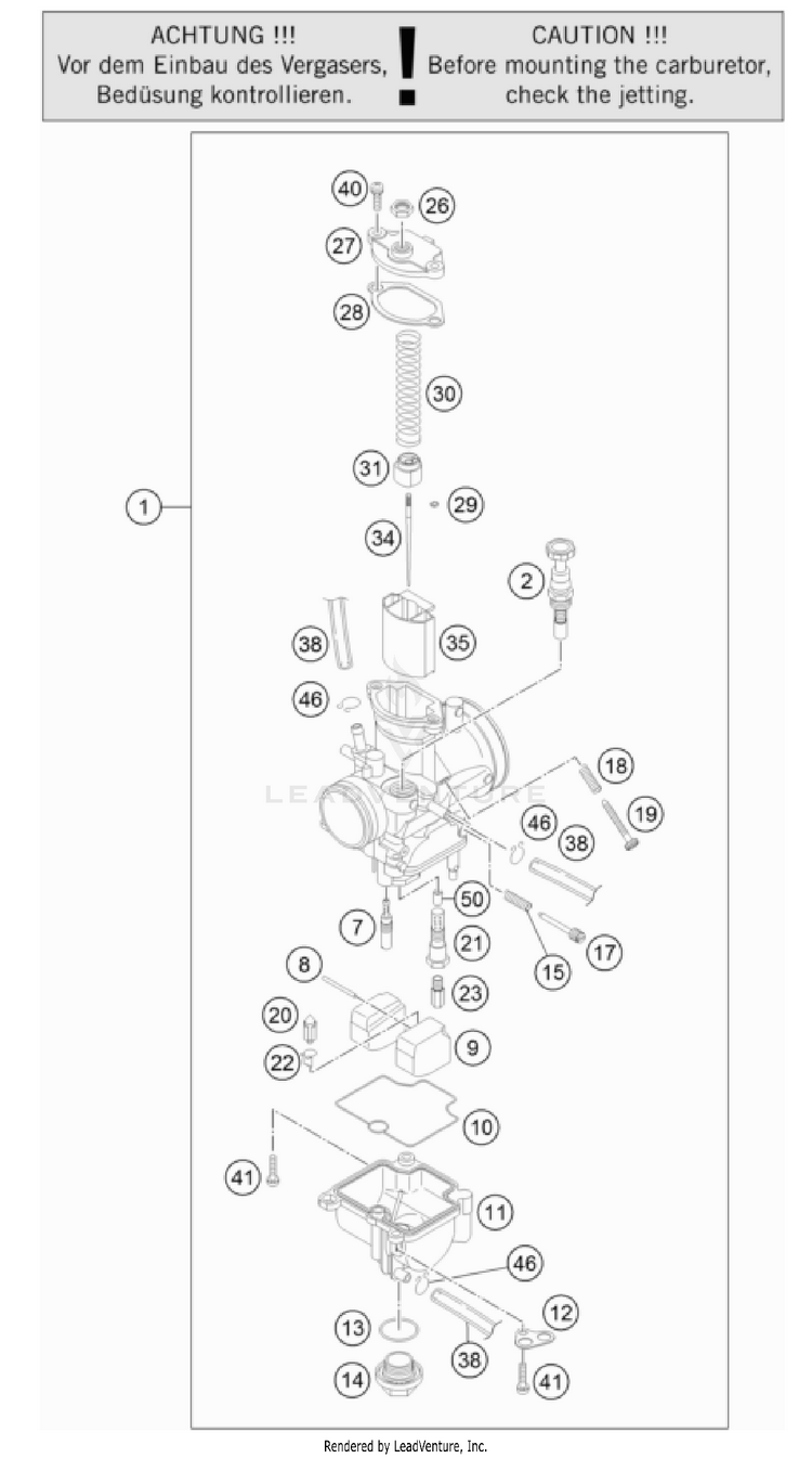 Carburetor TC 85 ENGINE - 2024 Schematic