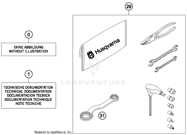 Accessories Kit TE 300 CHASSIS - 2014 Schematic