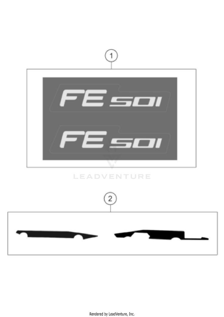 Decal FE 501 US CHASSIS - 2022 Schematic