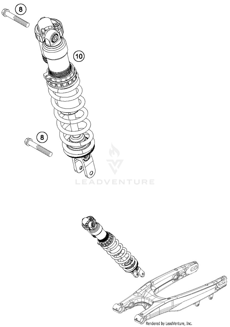 Shock Absorber FE 450 CHASSIS - 2019 Schematic