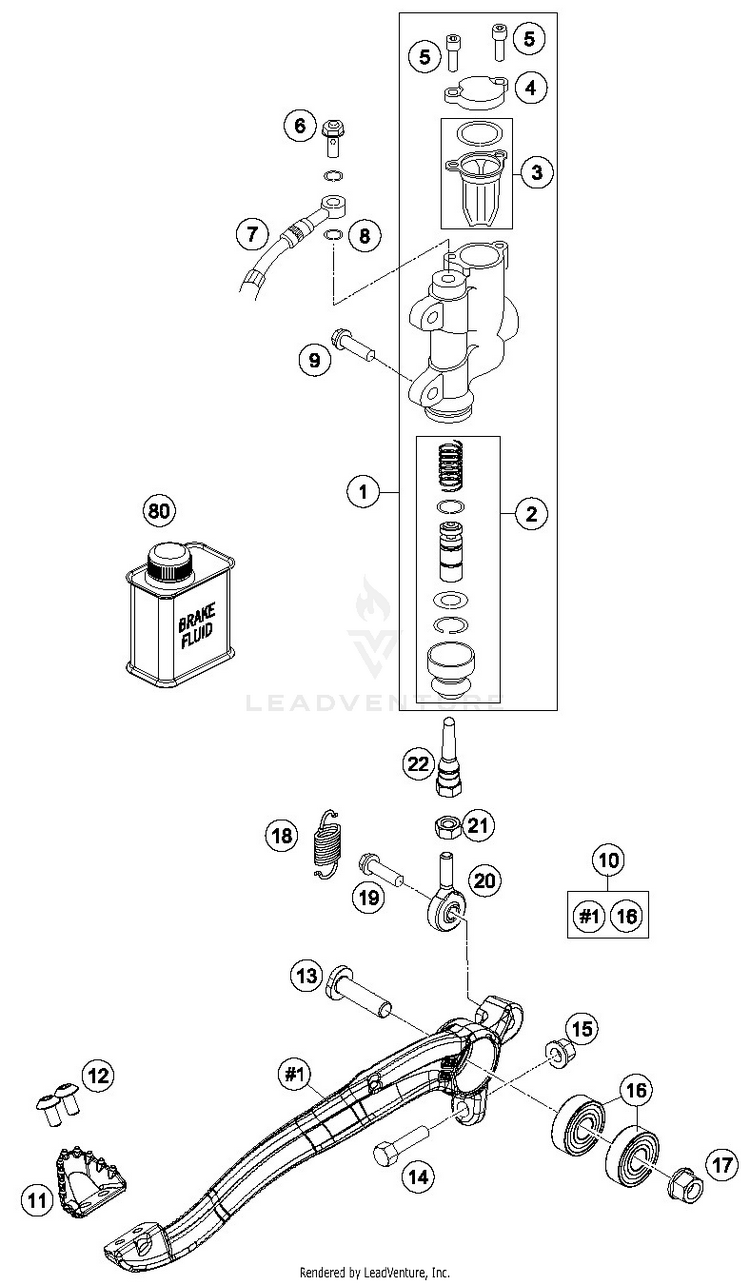 Rear Brake Control TC 85 19 16 CHASSIS - 2019 Schematic