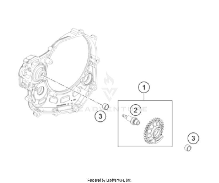Balancer Shaft FC/FX 450 Engine - 2022 Schematic