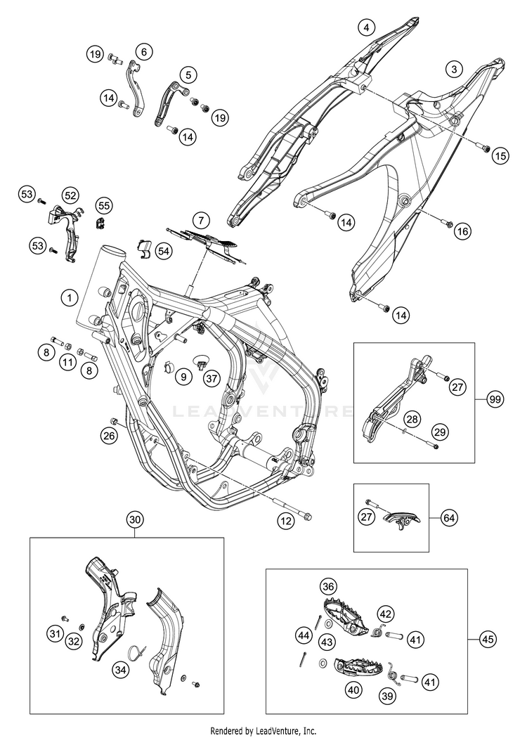 Frame FE 350 CHASSIS - 2021 Schematic