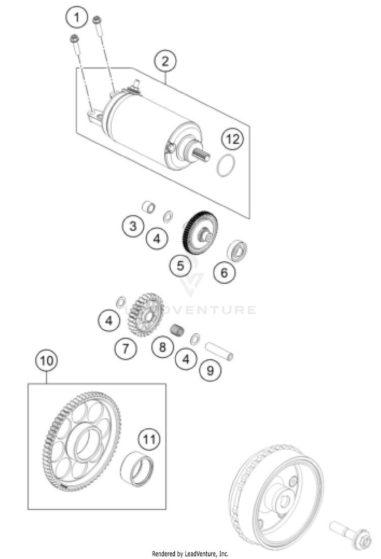 Electric Starter 901 Norden ENGINE - 2024 Schematic
