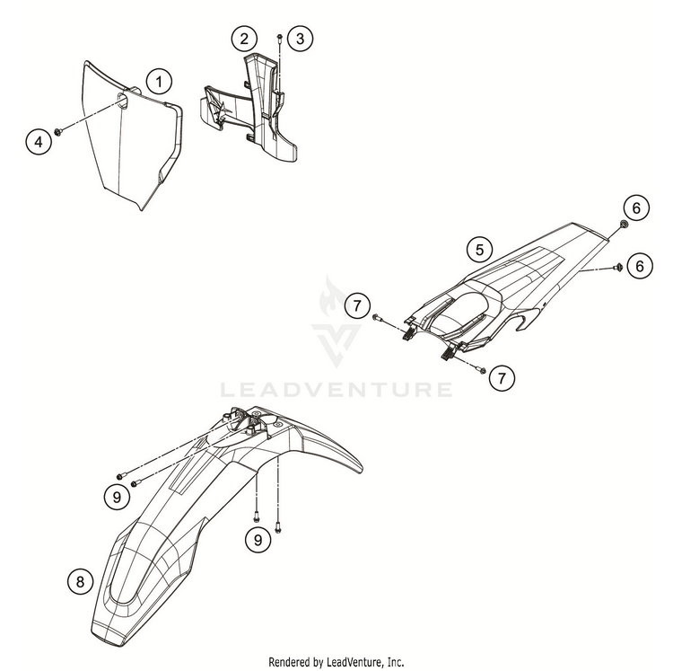Mask, Fenders FC 350 CHASSIS - 2019 Schematic