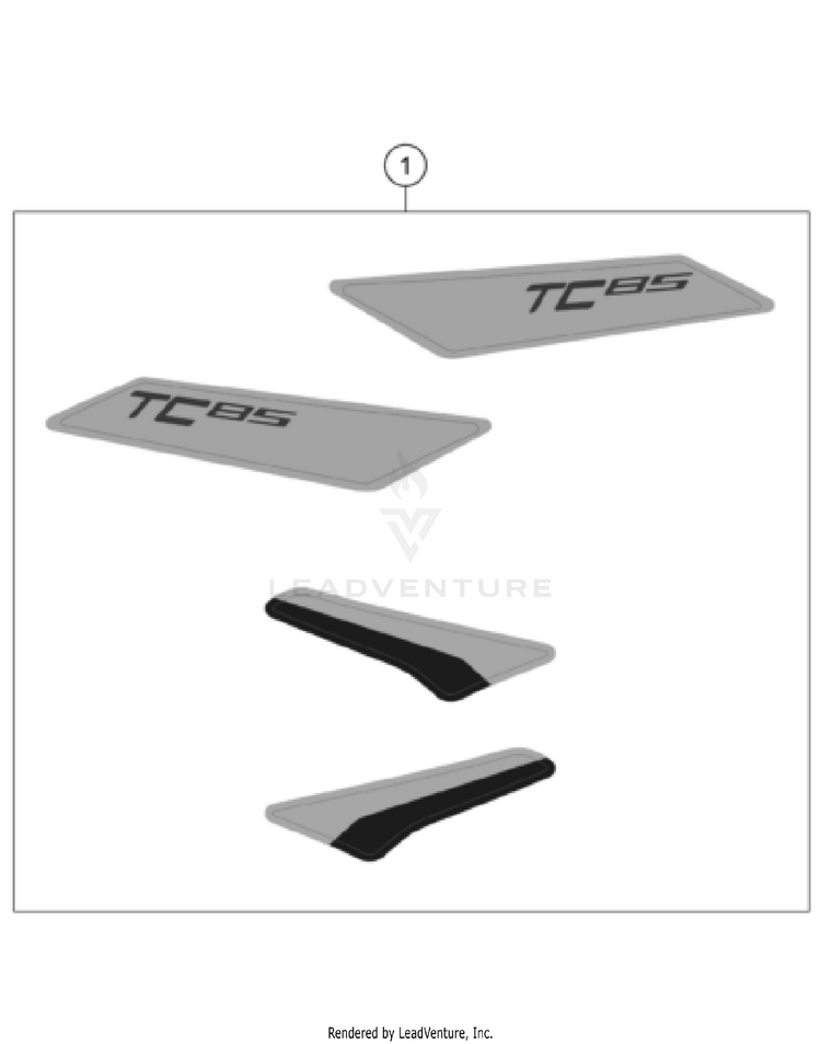 Decal TC 85 17/14 CHASSIS - 2024 Schematic