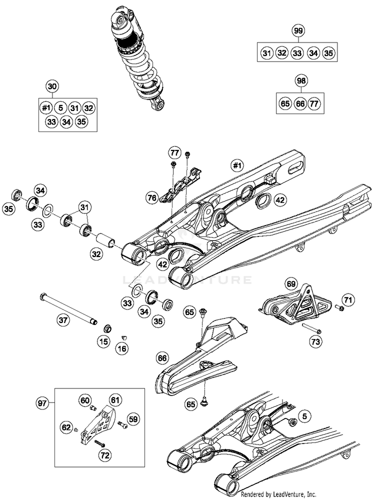 Swing Arm TC 85 17_14 CHASSIS - 2017 Schematic
