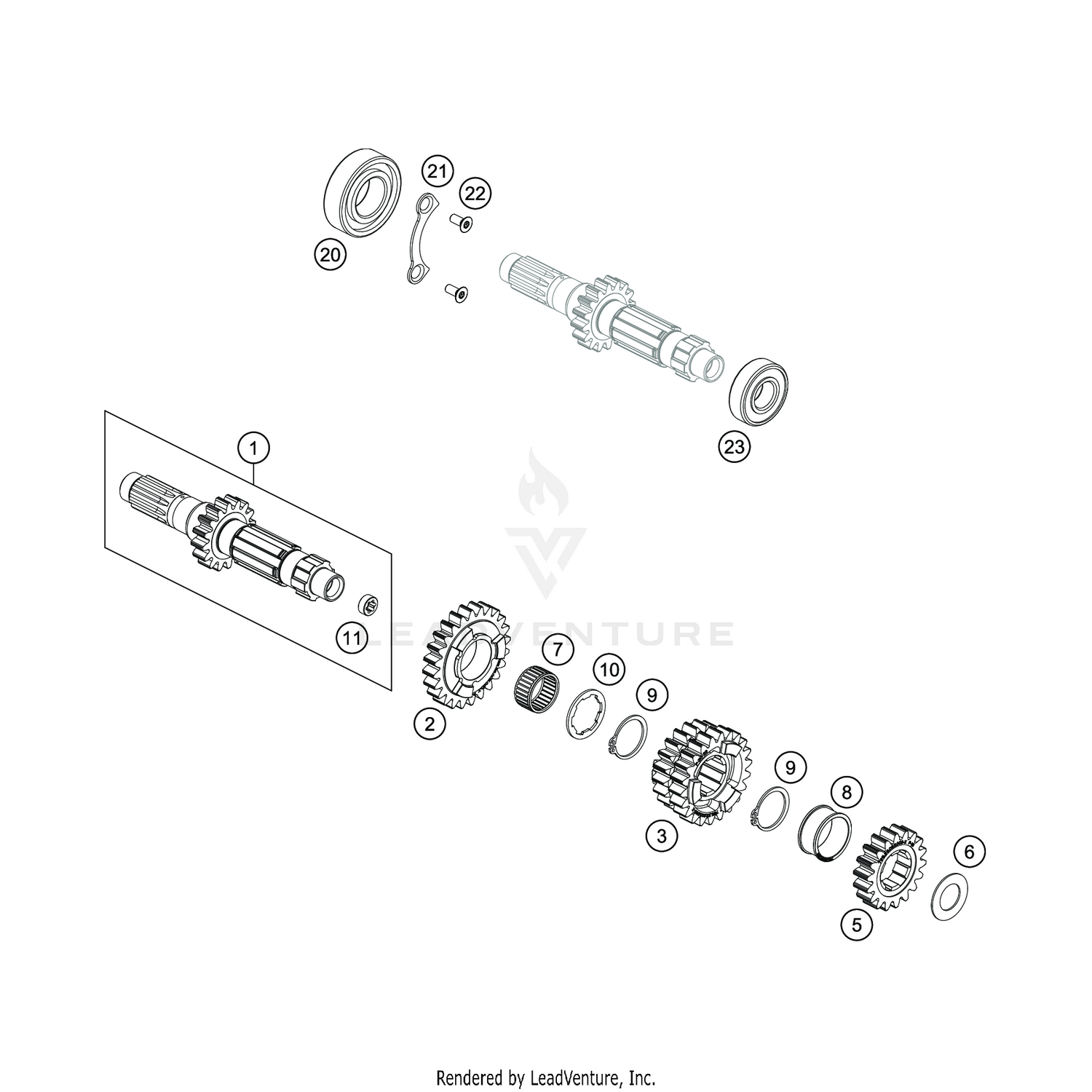 TRANSMISSION I - MAIN SHAFT