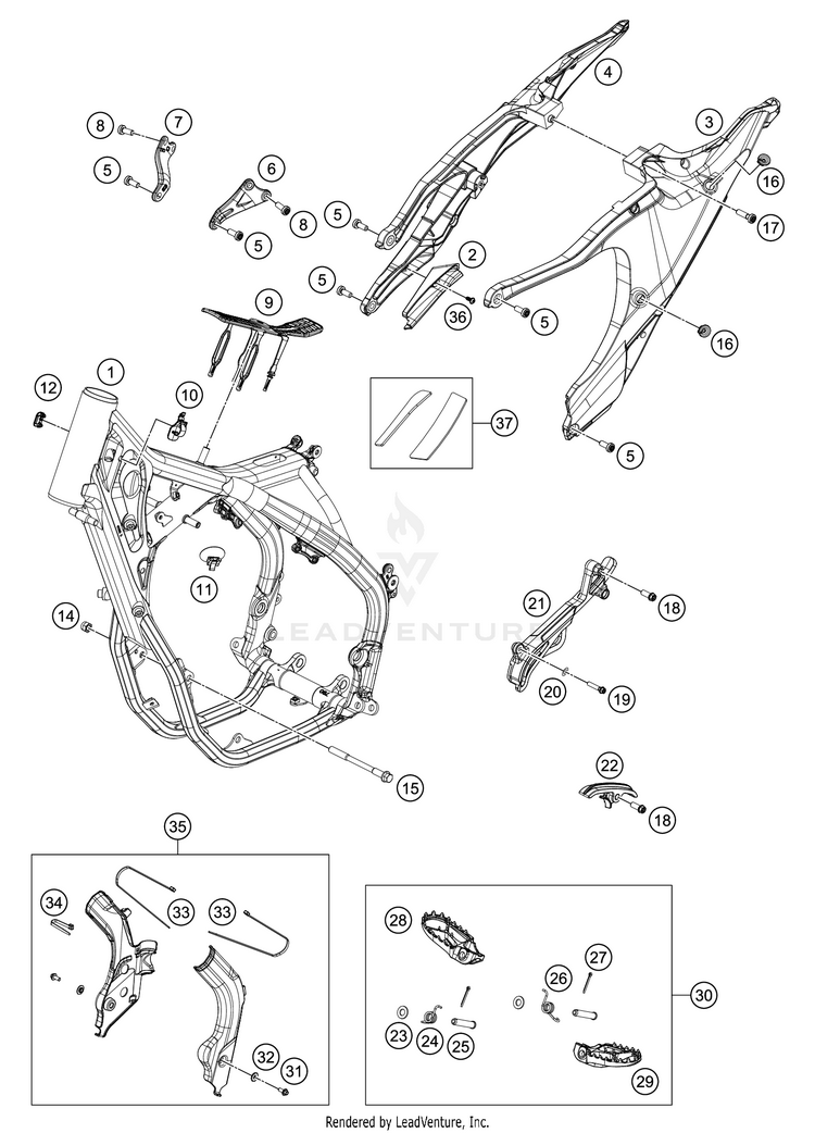 Frame FC 450 CHASSIS - 2021 Schematic