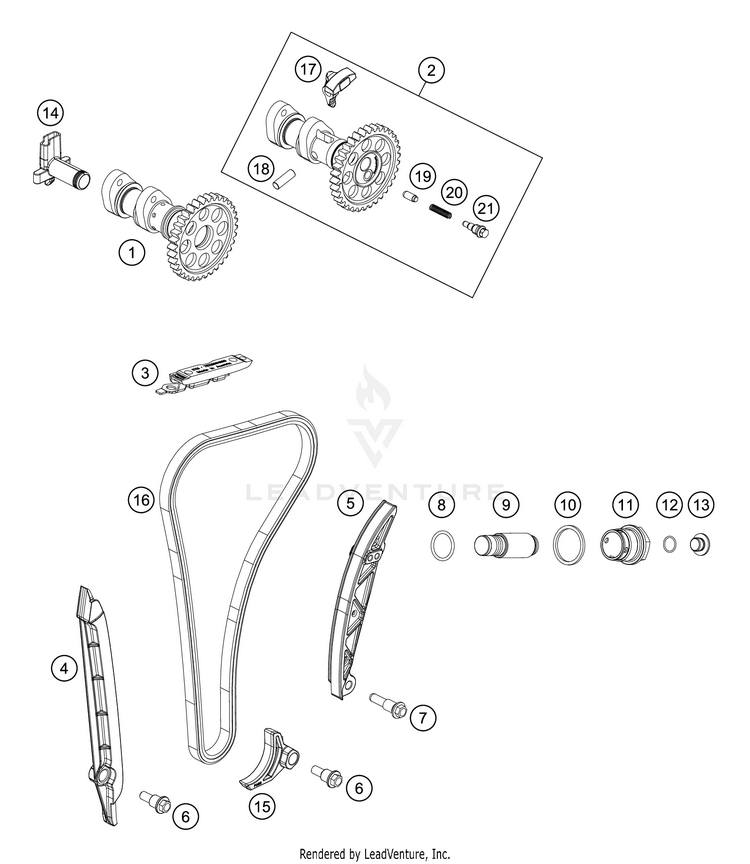 Timing Drive FE 350 Engine - 2021 Schematic