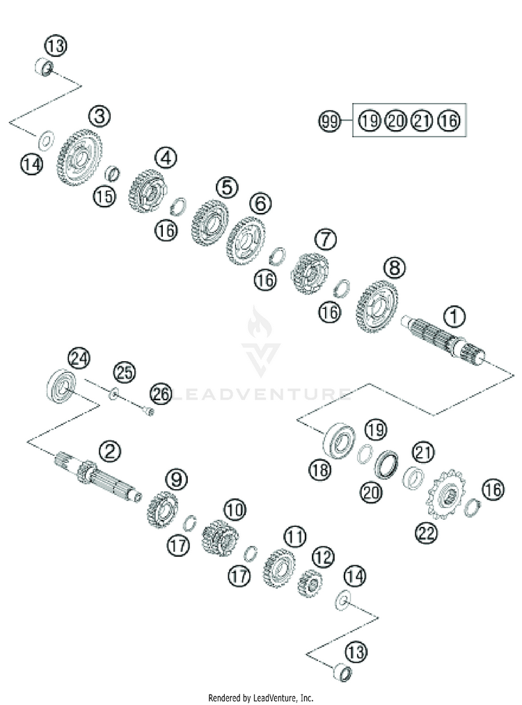 Transmission TC 65 Engine - 2021 Schematic
