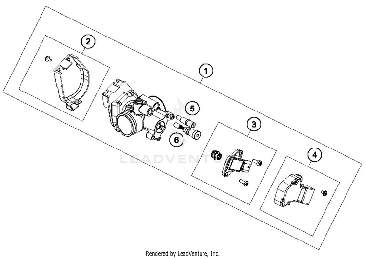 Throttle Body TE 250i ENGINE - 2019 Schematic