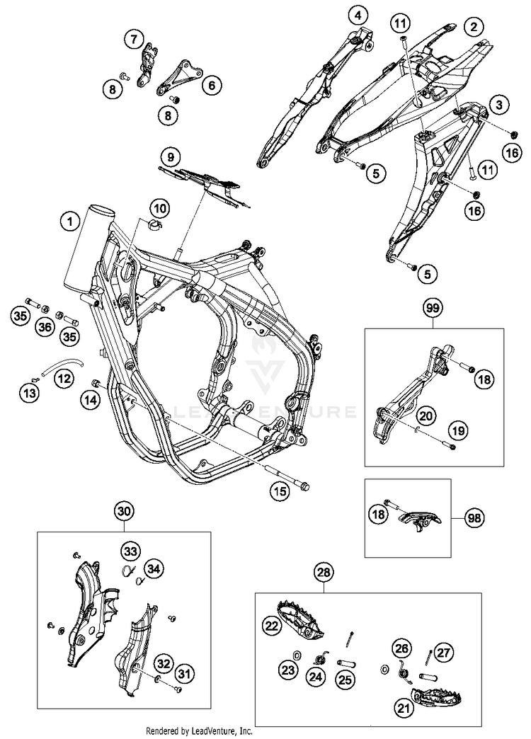 Frame FS 450 CHASSIS - 2018 Schematic