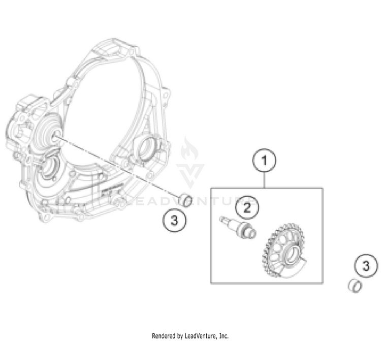 Balancer Shaft FC/FX 450 ENGINE - 2024 Schematic