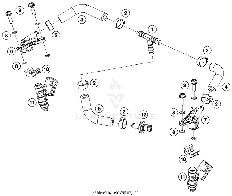Fuel Distributor TE 300i ENGINE - 2019 Schematic