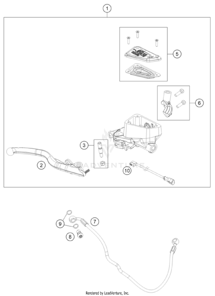 Front Brake Control NORDEN 901 CHASSIS - 2024 Schematic