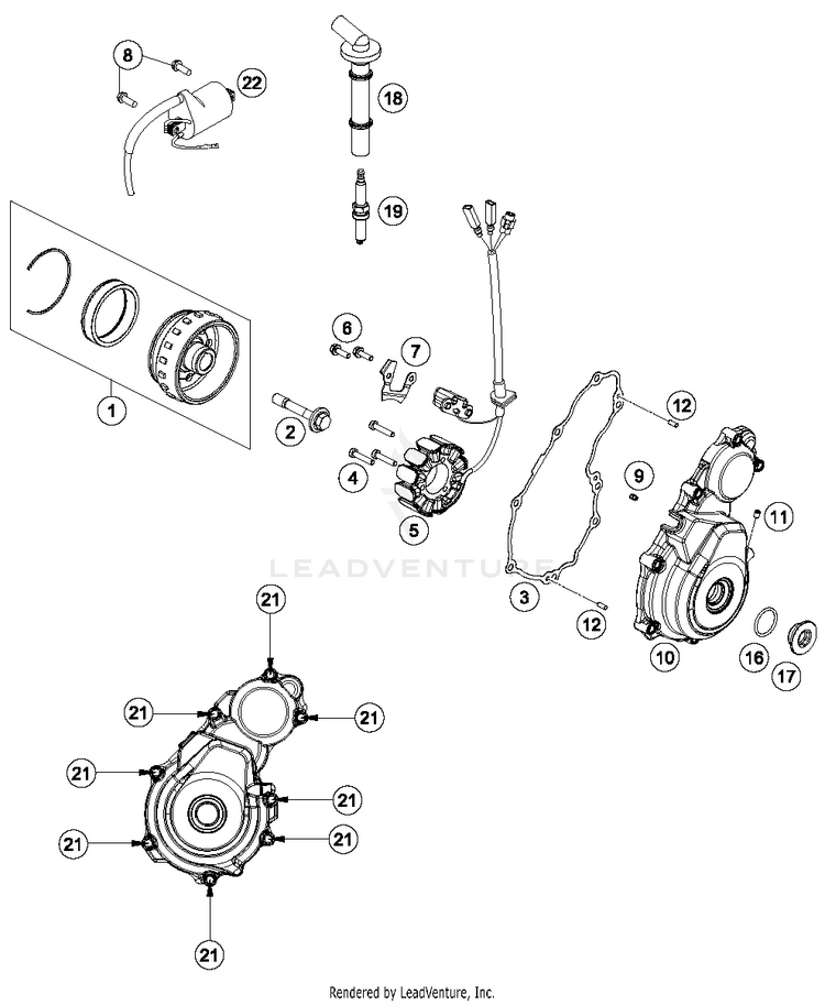 Ignition System FC 250 ENGINE - 2016 Schematic
