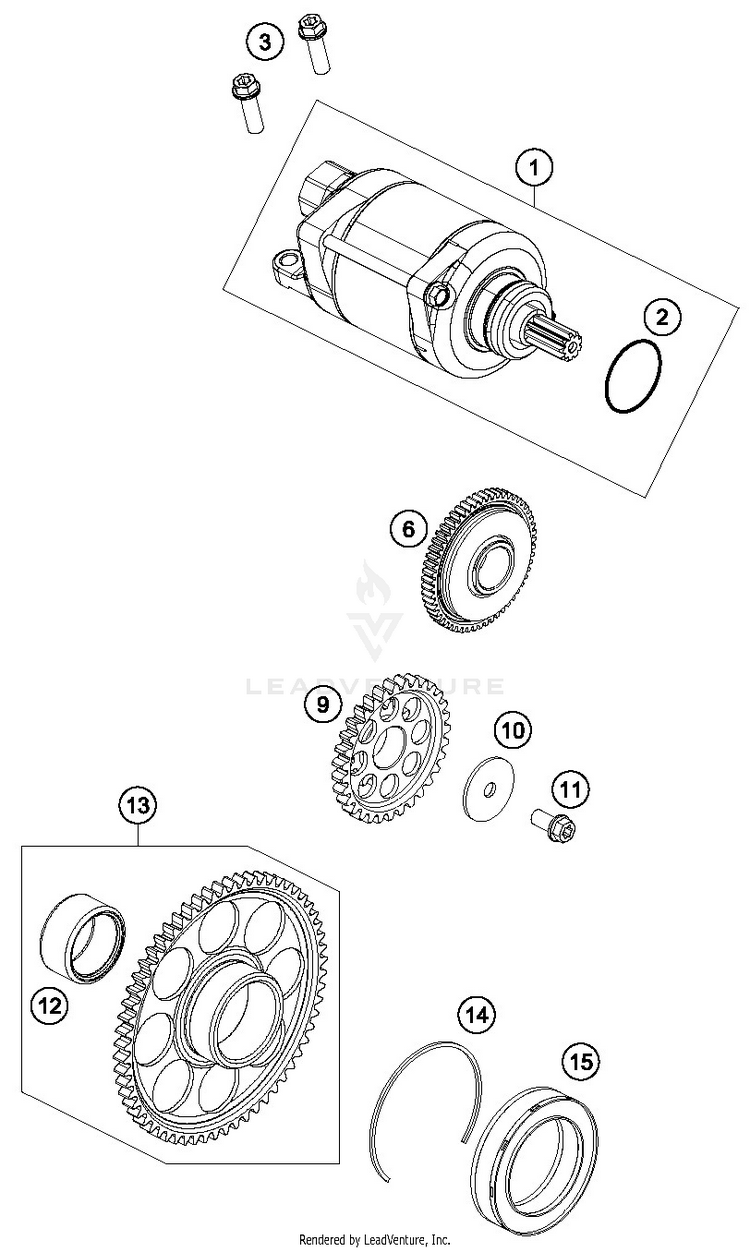 Electric Starter FX 350 ENGINE - 2019 Schematic