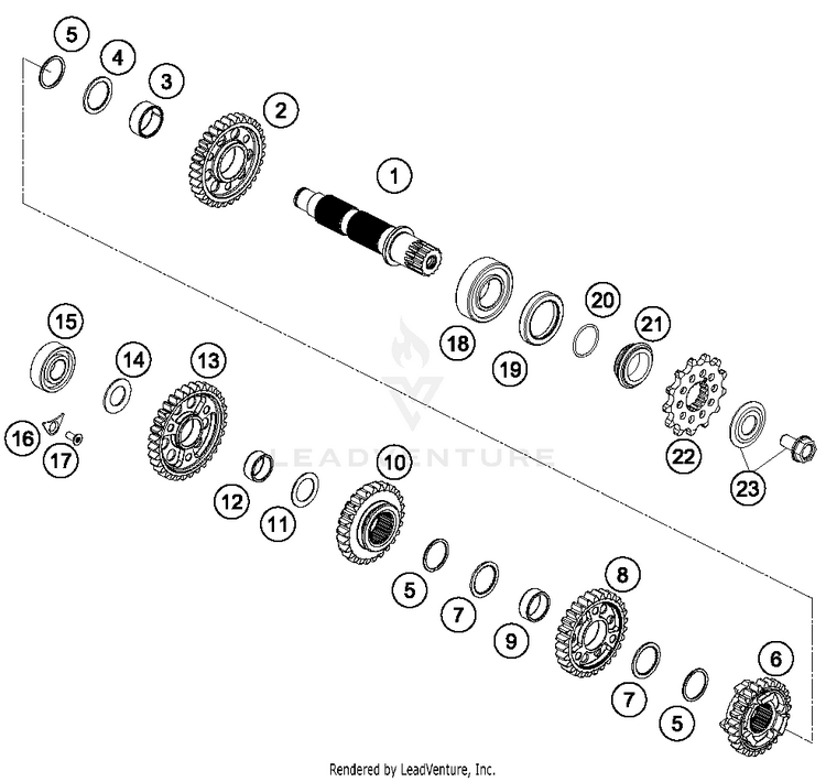 Transmission Ii - Countershaft FC 250 ENGINE - 2017 Schematic