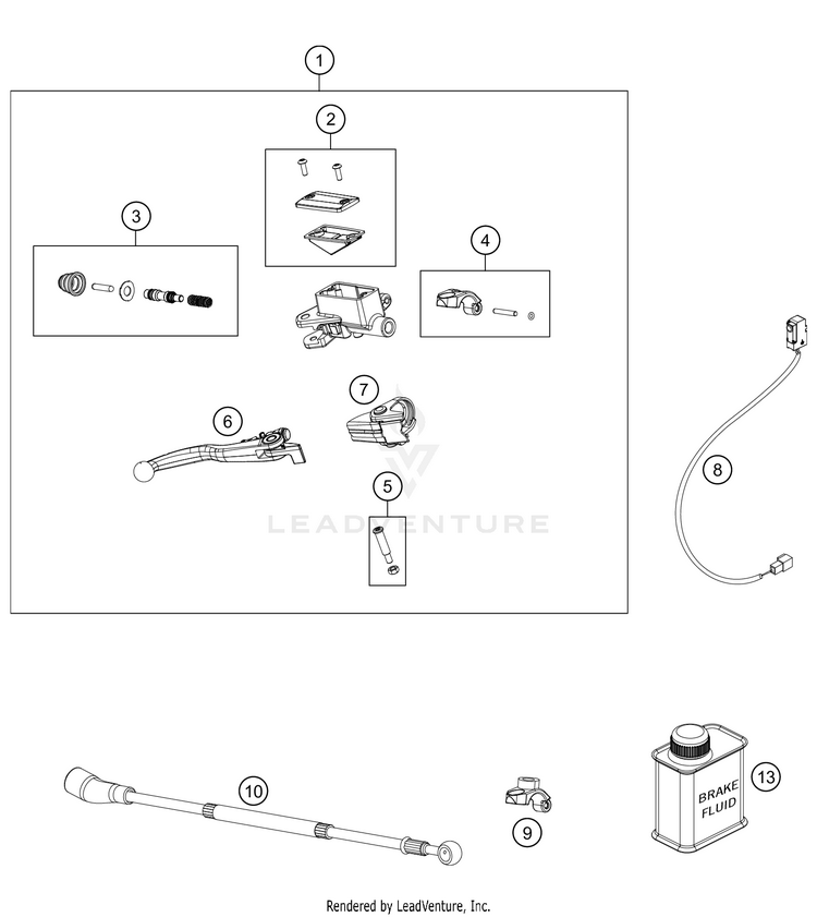 Front Brake Control FE 501s CHASSIS - 2021 Schematic