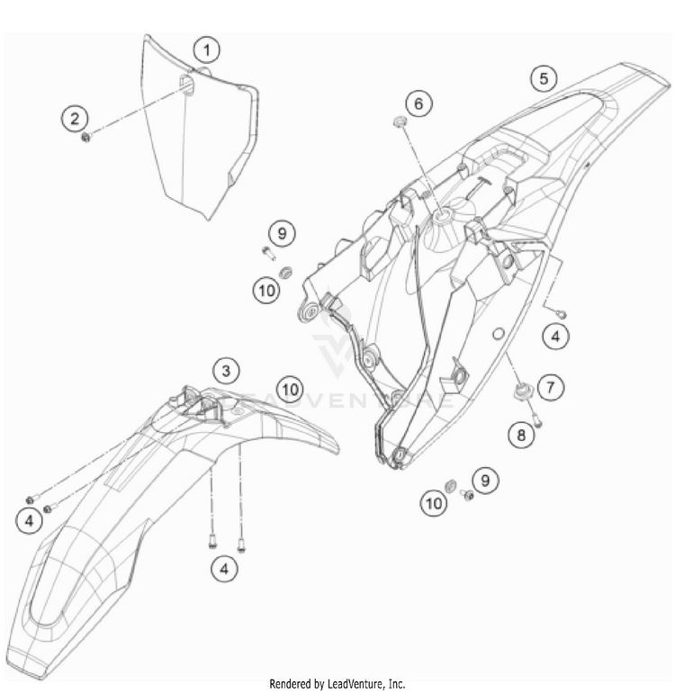 Mask, Fenders TC 85 19/16 CHASSIS - 2024 Schematic
