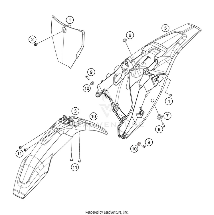 Mask, Fenders TC 85 19 16 CHASSIS - 2018 Schematic