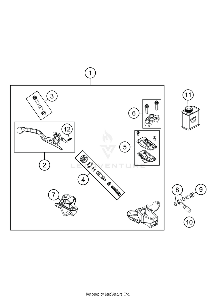 Front Brake Control TC 85 17 14 CHASSIS - 2020 Schematic
